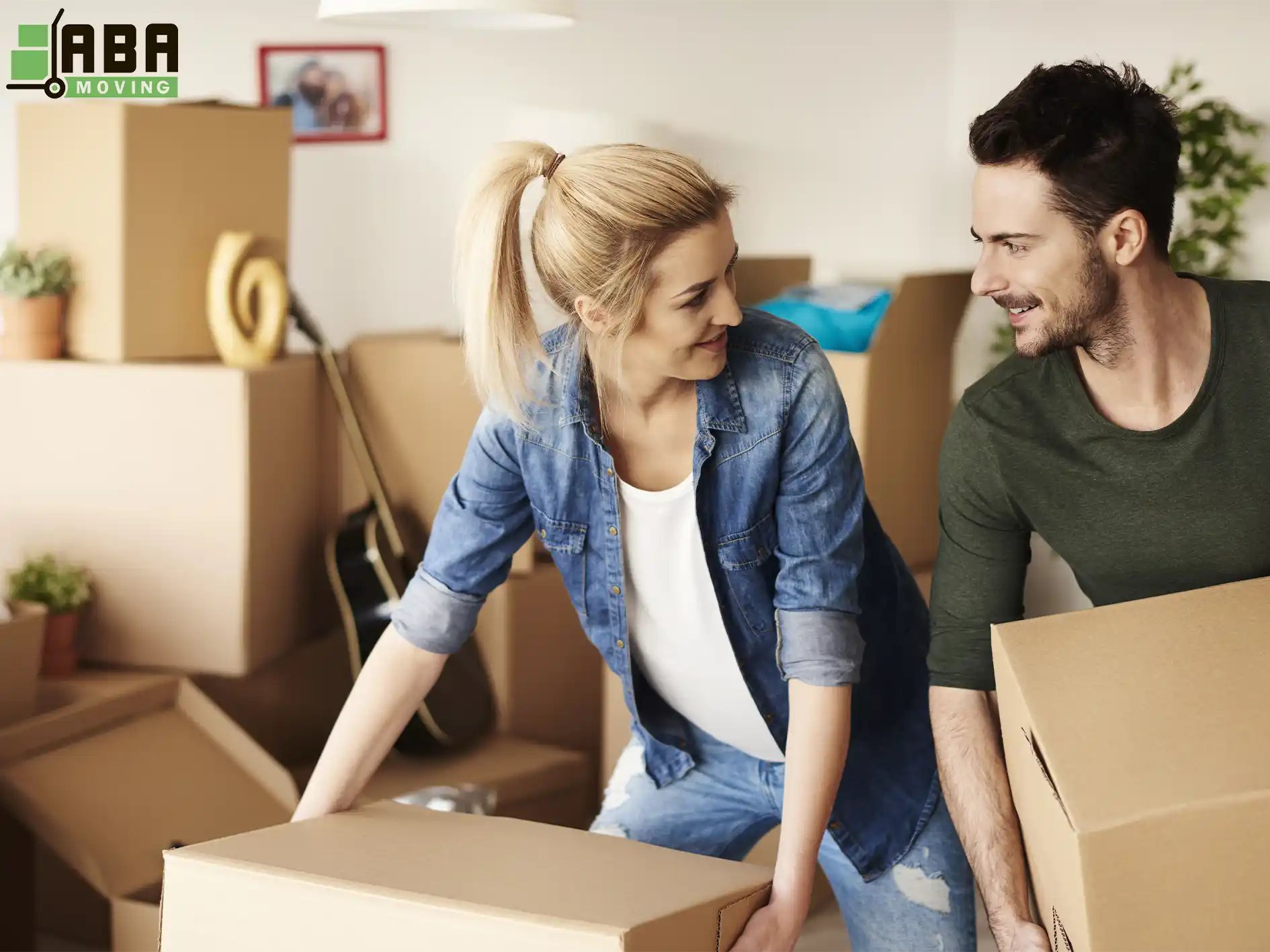 Customers Packing Boxes ABA Movers Customers Packing Boxes