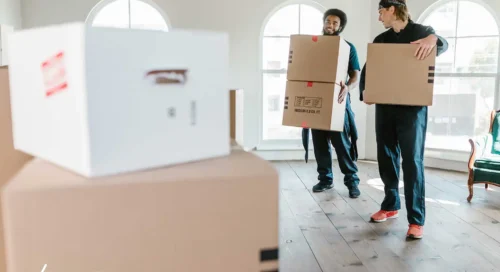 ABA Movers Team Members Loading Boxes