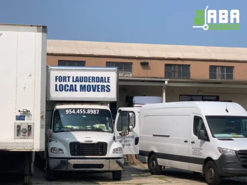 White Truck Preparing for Relocation