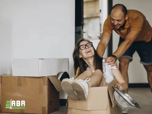 Happy Customers Prepare to Spring Move and Packing Boxes ABA Movers International Moving Happy Customers After Stress-Free