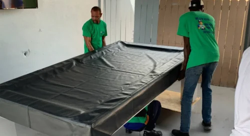 ABA Moving Team Members Packing Customer Pool Table