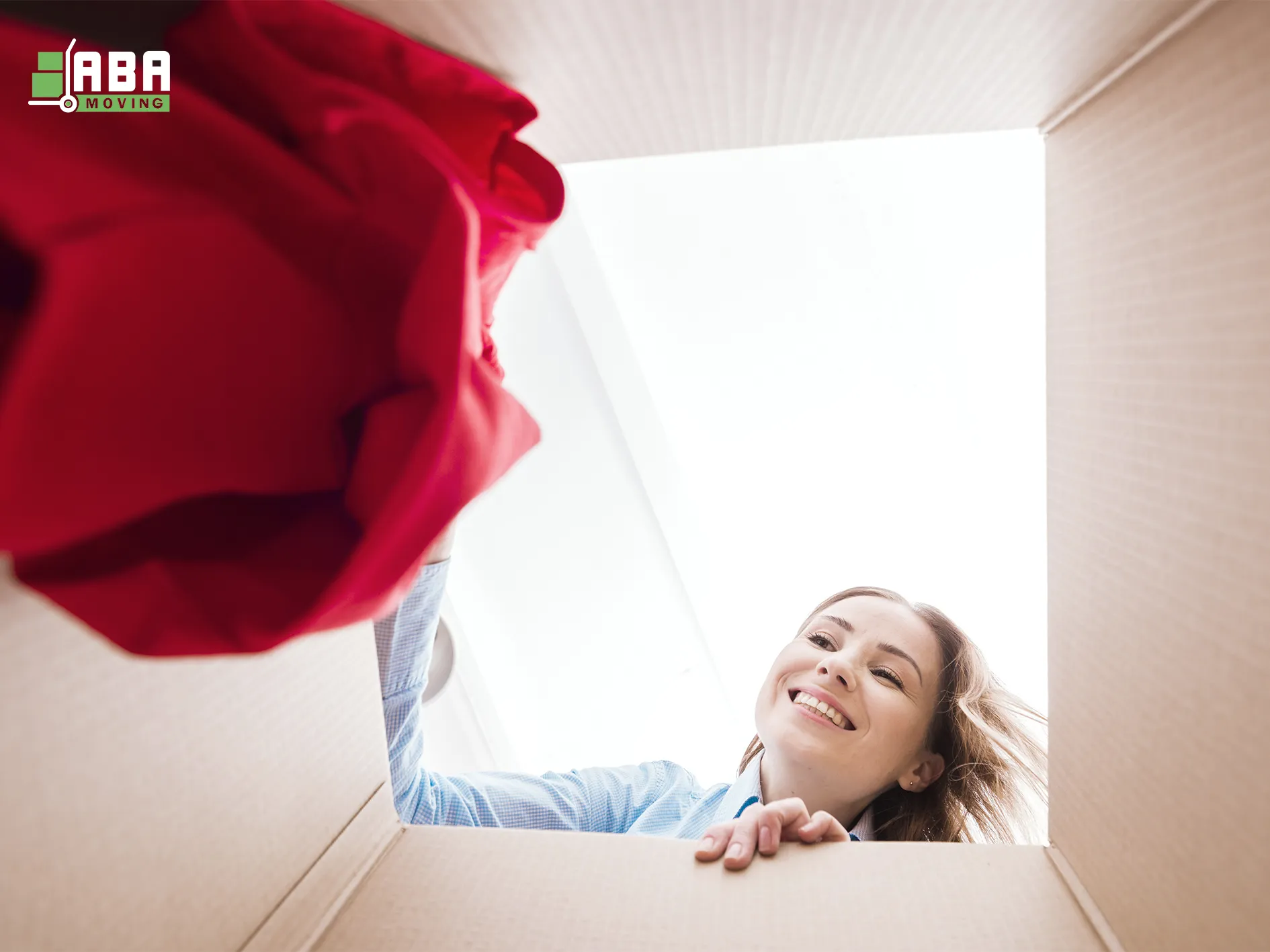 ABA Movers Winter Relocation Happy Customer Packing Box