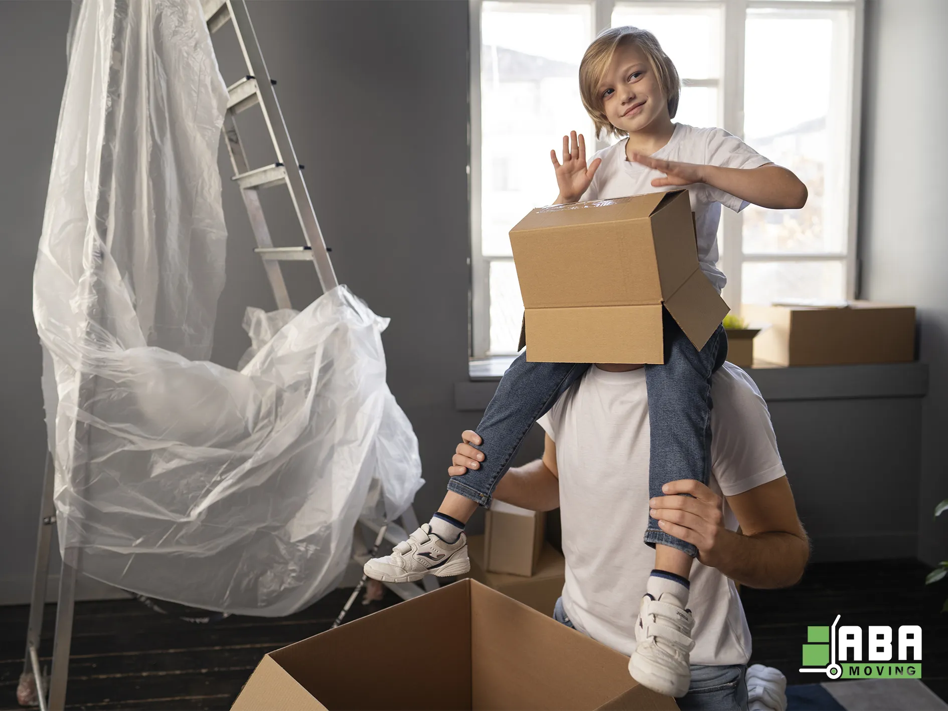 ABA Movers Customer Kid Play and Prepare to Moving