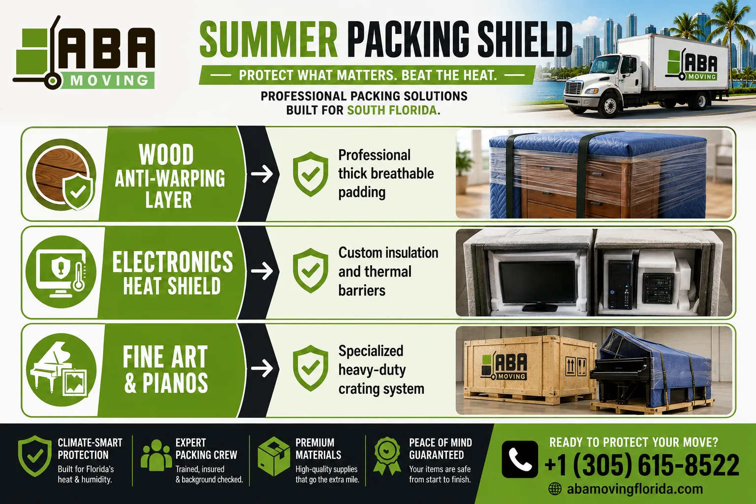 Infographic Summer Packing Shield Professional Packing Solutions