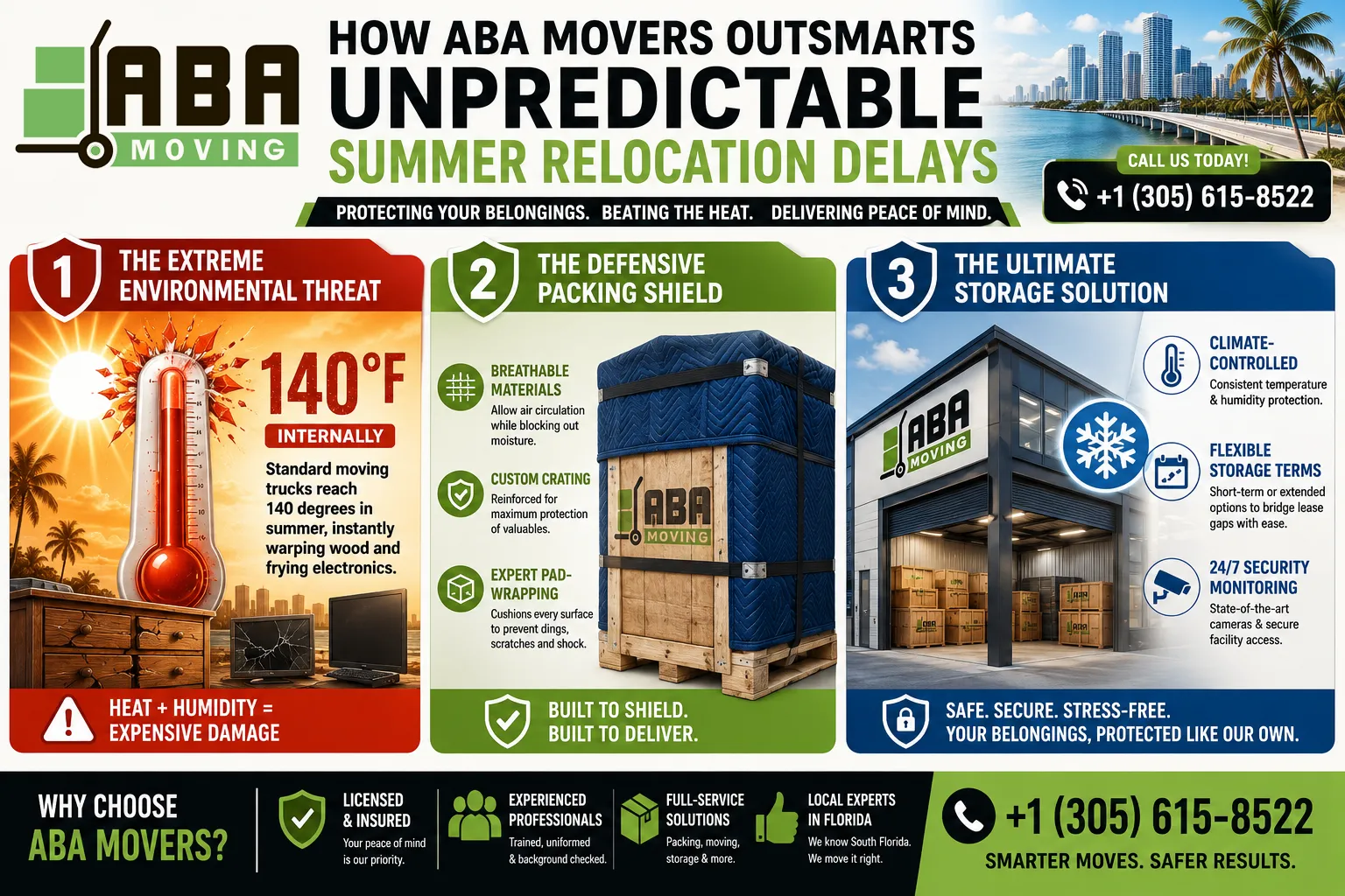 Infographic How ABA Movers Outsmarts Unpredictable Summer Relocation Delays