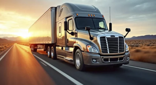 Summer Long-Distance Relocation Truck Move on The Road