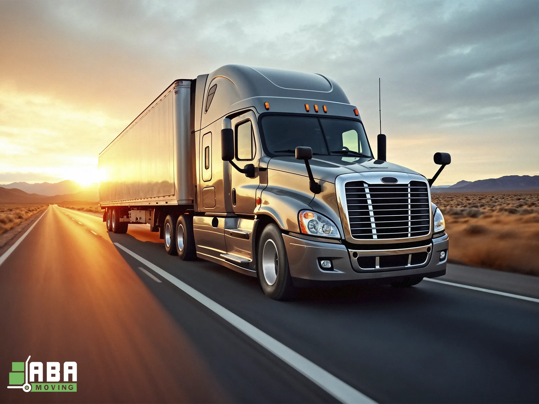 Summer Long-Distance Relocation Truck Move on The Road