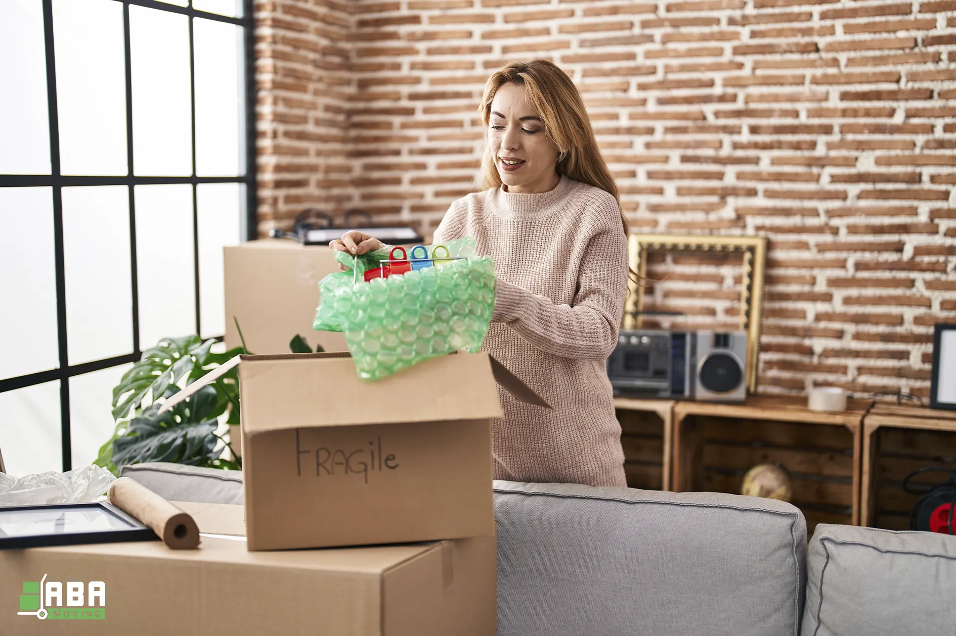 Summer Post-Move Hurricane Prep Customer Unpacking Boxes